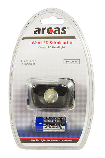 Arcas Germania lanterna cap 1 led 1W include 3xAAA